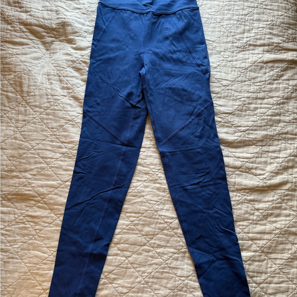 Live The Process Blue Leggings